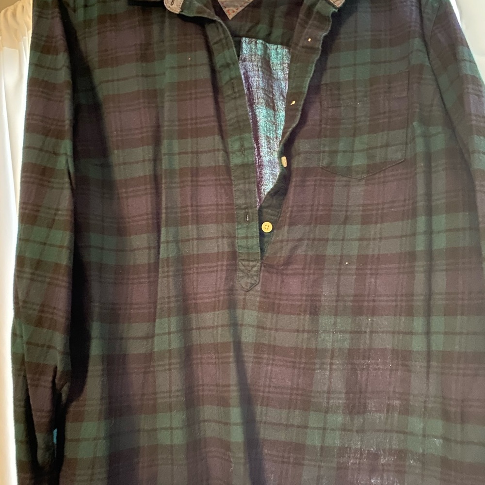 Tommy Hilfiger long sleeve half button shirt